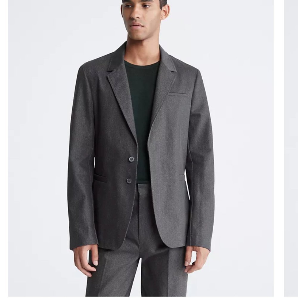 Brand New - Calvin Klein Structured Unlined Blazer and Pants - Medium and 34x30